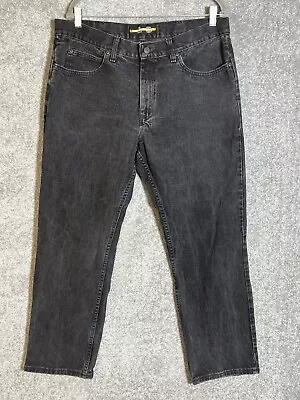 $19.99 • Buy Lee Regular Fit Straight Leg Jeans Mens Size 38x30 Black Denim