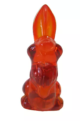 Vintage Viking Glass-persimmon/orange Epic Rabbit Bunny Thumper • $123.20