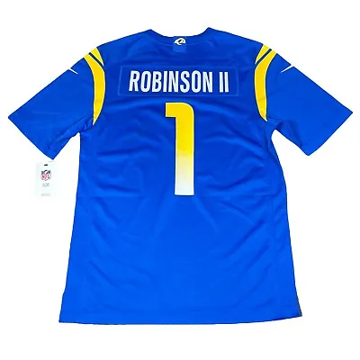 Los Angeles Rams #1 Allen Robinson Ll On Field Nike Home Jersey Mens Small • $50