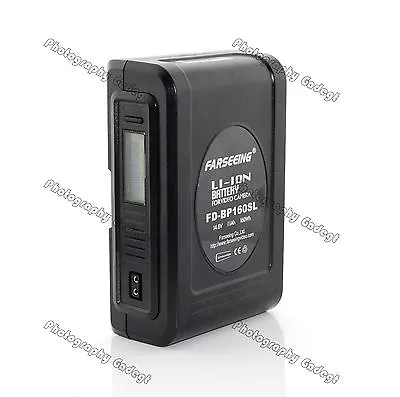 $259.99 • Buy New FARSEEING Digital Li-ion Battery V Mount 14.8v 160Wh Fr Video Film Camera