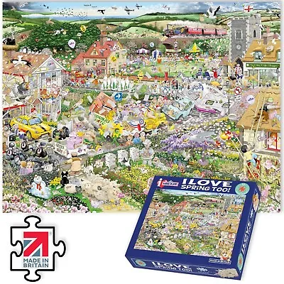 1000 Piece Jigsaw Puzzle - I Love Spring Too Village Fair & Wedding- Mike Jupp • £25.99