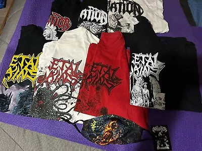 Skeletal Remains & Carnation Shirt Lot Of 7 + Extra Read OSDM Deicide Morbid  • $140