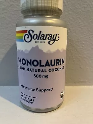 Solaray Monolaurin 500mg 60 VegCap • $17.99