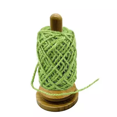 Wooden Yarn Holder Vertical Rotating Wool Holder Yarn Winder For Knitting • £11.15