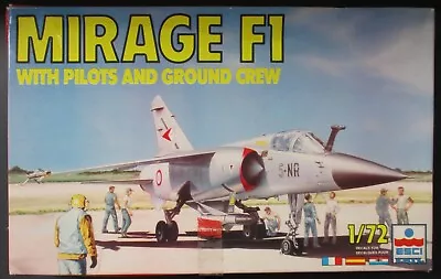 ESCI/Ertl 1/72nd Scale Mirage F1 W/Pilots And Crew Kit No. 9081 • $18.59