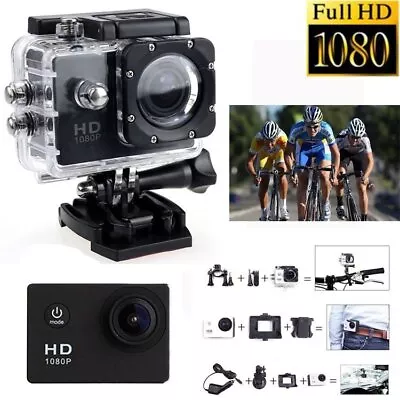 SJ4000 1080P Ultra HD Sport Action Camera DVR Helmet Cam Underwater Camcorder • £17.09