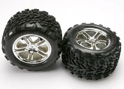 Traxxas Revo/Summit/T-Maxx Tires & Wheels Assembled:5174 Fits 6mm Axle &14mm Hex • $33.95