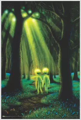 Alien Woods By Danny Flynn Non-Flocked Blacklight Poster 24.5  X 36.5  Laminated • $29.04