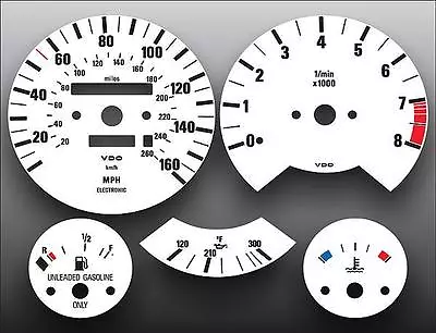 White Face Gauges For 1988-1991 BMW M3 E30 3 Series • $27.99