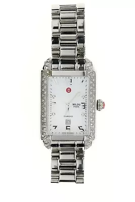 Michele Milou Park Mw15c01a2025 Stainless Steel Ladies Diamond Watch • $1572.50