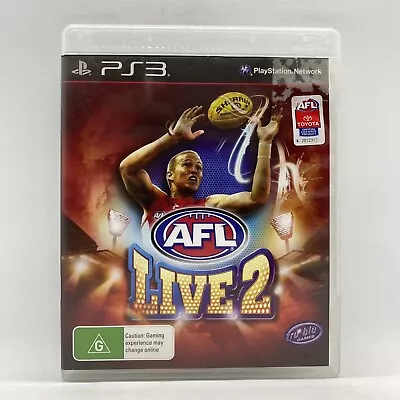 AFL Live 2 PS3 PlayStation 3 Complete With Manual Free Tracked Postage • $14.99