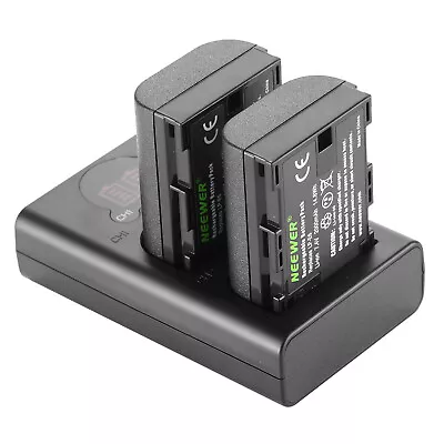 £35.99 • Buy Neewer LP-E6 LP-E6N Battery Charger Rechargeable Batteries Set For Canon 5D Mark