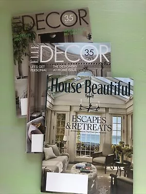 Elle Decor & House Beautiful Magazines  Lot Of 3  NEW March April  May 2024 • $7