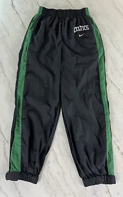 Vintage Celtics Sweatpants Nike Boston Jogger Warm Up Pants Size Medium • $27.99