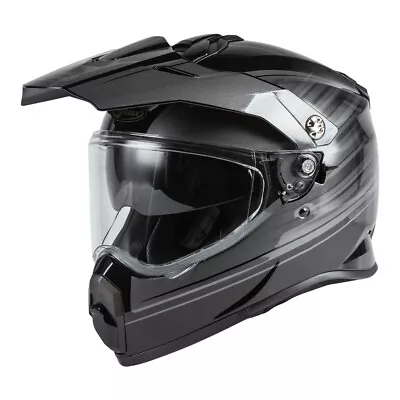 Gmax AT-21 Raley Adventure Black And Gray Dual Sport Helmet Adult Sizes XS & SM • $59.99