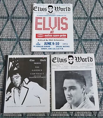 Elvis World Fan Club Magazines • $3