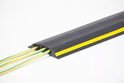 1m 2m 3m 4m 5m 9m 2-Channel Floor Cable Protector Black & Yellow (Main C... • £16.20