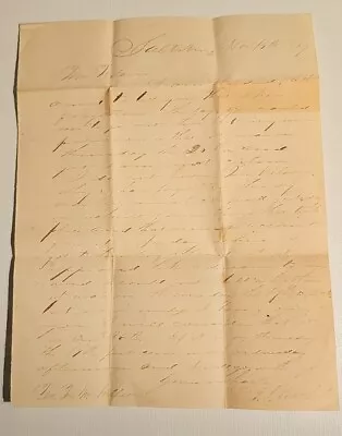 1829 Antique Letter To Mr Wilson Saltsburg PA • $16