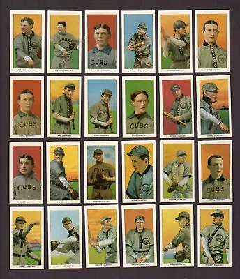 1909-1911 CHICAGO CUBS ~ T206 CCC Complete Team REPRINT Set ~ ALL 36 Cards • $35.95