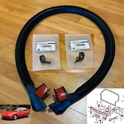 Step Gate Weatherstrip Rubber Seal Clips For Honda Civic EG 3D Hatchback 92-95 • $85