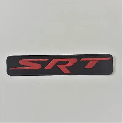 SRT DODGE Embroidered Patch High Quality Iron-on BADGE RED BLACK • $9.99