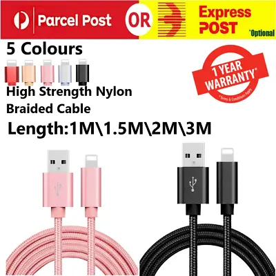$6.99 • Buy USB Fast Charging Charger Cable Cord Data For IPhone 13 12 11 Pro Max XR 8 IPad