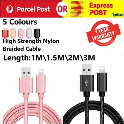 USB Fast Charging Charger Cable Cord Data For IPhone 13 12 11 Pro Max XR 8 IPad • $7.49