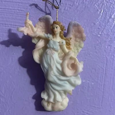 Seraphim Classics By Roman  Hope  Breast Cancer Angel Ornament No Box • $12.95