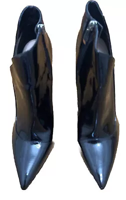 $15.40 • Buy Zara Women’s Patent Black Boots Size 10