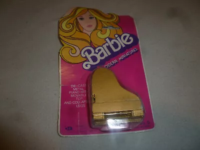 New On Card Barbie Modern Miniatures Diecast Piano Mattel 1976 No 5 Noc Metal • $29.99