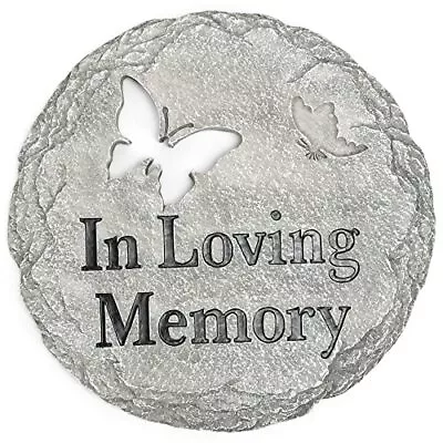 In Loving Memory Grey 10.5 Inch Resin Outdoor Decorative Stepping Stone • $17.44