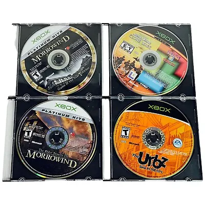 $17.99 • Buy Microsoft XBox Video Game Lot Of 4 Loose Discs Tested XBox 360 Urbz Star Wars