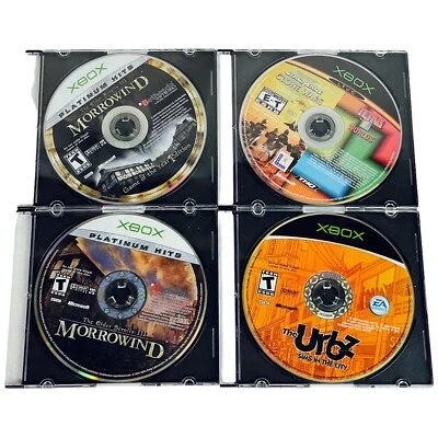 $17.99 • Buy Microsoft XBox Video Game Lot Of 4 Loose Discs Tested XBox 360 Urbz Star Wars