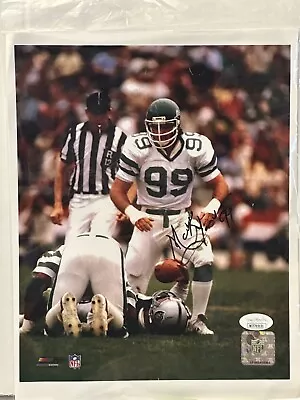 JSA Mark Gastineau Signed 8 X 10 Color Action Photo NY Jets Gang Green W/cert. • $39.95