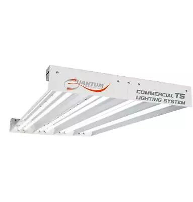 Hydrofarm QT5-008 Quantum 8-Tube Hydroponic 4-Foot Garden Grow Light Fixture • $167.99