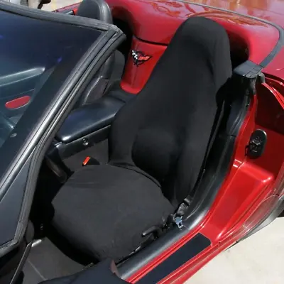 C5 Corvette Seat Covers Set Of 2 - Stretch Satin Material For 1997-2004 C5 & Z06 • $97.88