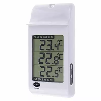 Brannan Digital Max Min Greenhouse Thermometer - Monitor Maximum And Minimum NEW • £13.40