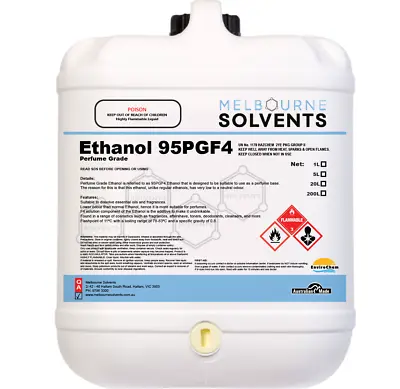 Ethanol 95PGF4 Perfume Grade 20 Litre 20L • $155