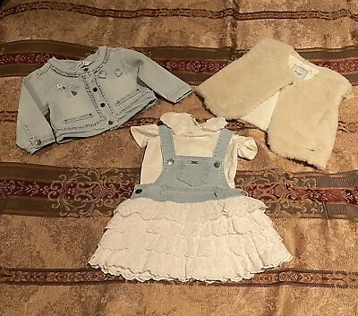 Triple Pack Of Designer Mayoral 4-6 Months Dress 2 Jackets New /never Worn • $21