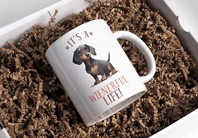 Daschund Sausage Dog Funny Mug Set Gift Dog Lover Christmas Wienerful • £7.60