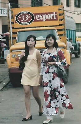 Vietnam  War  Photos --  Saigon Ladys  -- Beer Truck • $3.99