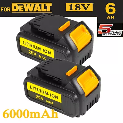 £31.99 • Buy 6.0Ah 18V DCB200 Battery Li-Ion For DEWALT DCB184 XR Slide DCB182 DCF885 DCC785