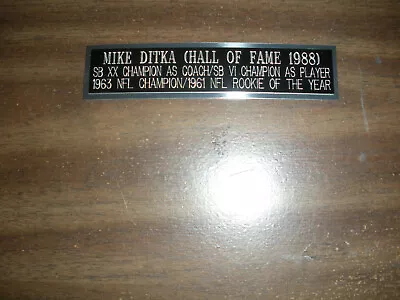 Mike Ditka (bears) Nameplate For Signed Ball Case/jersey Case/photo • $7.95