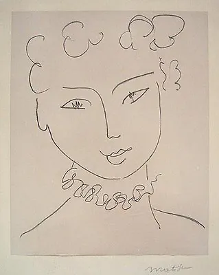 HENRI MATISSE Hand Signed 1951 Original Lithograph -  Pour Versailles  • $30000