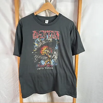 Led Zeppelin Shirt Mens Extra Small Swan Song Tour Reprint Short Sleeve • $19.95