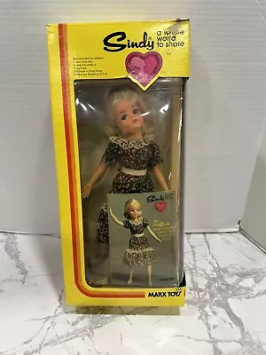 Vintage 1978 MARX  SINDY Fashion Doll 10 1/2 “ Never Removed From Box • $40