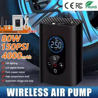 Portable Air Compressor Tyre Inflator Car Bike Ball Motorcycle Electric Pump New • $32.55