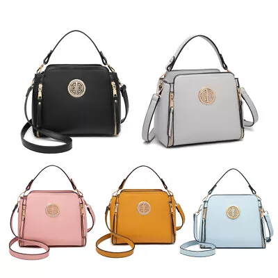 Women Handbag Faux Leather Shoulder Crossbody Bag Ladies Zipper Messenger Bag  • £11.94