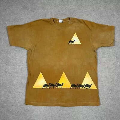 Vintage Fruit Of The Loom T Shirt Camel Logo Adults Size XL Brown Short Sleeve • $14.95