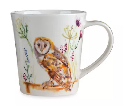 Barn Owl Watercolour Design White Ceramic China Mug Cup • £11.99